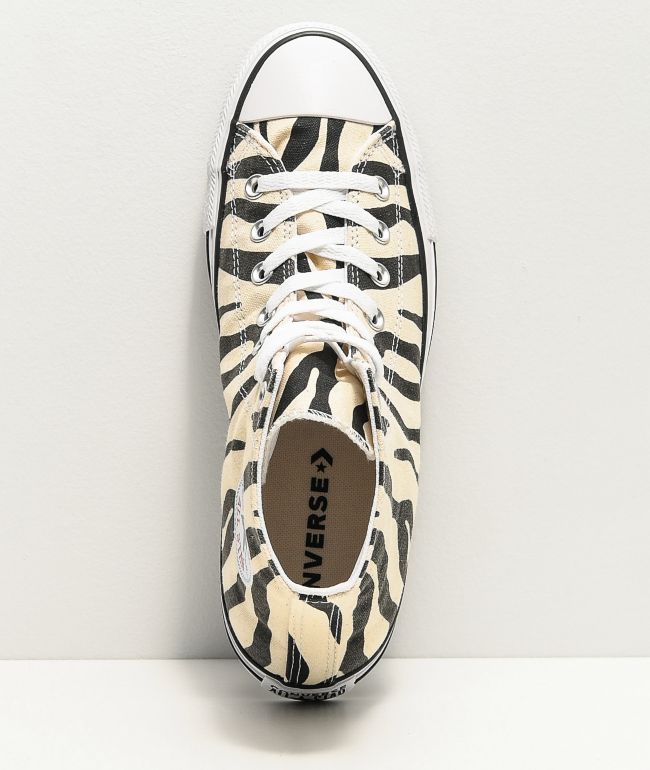 half zebra converse